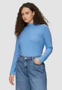 Топ с длинными рукавами QS, светло-голубой