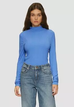 Топ с длинными рукавами QS, светло-голубой