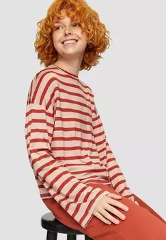 Топ с длинными рукавами QS, светло-розовый