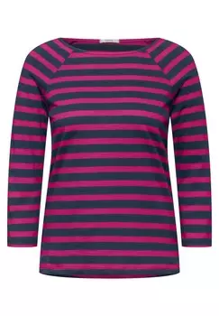 Топ с длинными рукавами RAGLAN Cecil, цвет Mottled Dark Blue