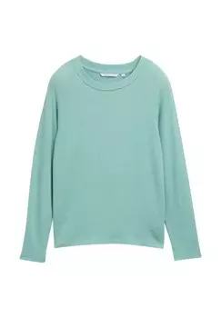 Топ с длинными рукавами RAGLAN TOM TAILOR DENIM, зеленый
