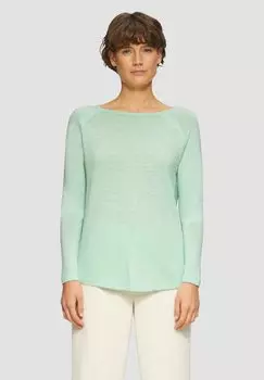 Топ с длинными рукавами RAGLANRMELN UND STRUKTUR s.Oliver, бирюзовый