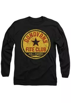 Топ с длинными рукавами RAY DONOVAN FITE CLUB Cotton Soul, черный
