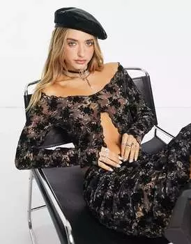 Топ с длинными рукавами Reclaimed Vintage в стиле гранж