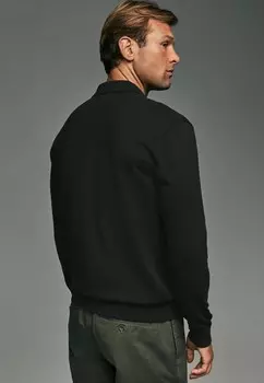 Топ с длинными рукавами REGULAR FIT Next, черный