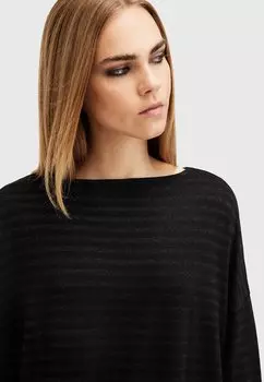 Топ с длинными рукавами RITA STRIPE AllSaints, черный