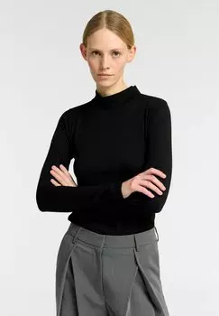 Топ с длинными рукавами ROLLKRAGEN Selected Femme, черный