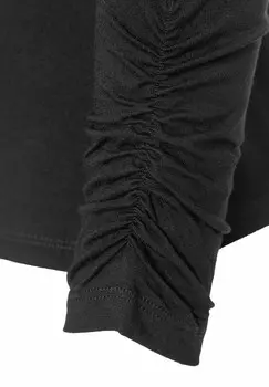 Топ с длинными рукавами ROLLNECK More & More, черный