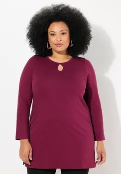 Топ с длинными рукавами ROUND NECKLINE SWING Ulla Popken, розовый