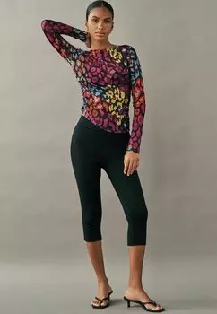 Топ с длинными рукавами RUCHED SIDE Next, мультиколор