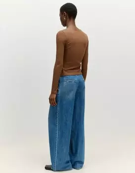 Топ с длинными рукавами RUFINA EDITED, коричневый