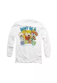 Топ с длинными рукавами RUGRATS DON'T BE A BLOCKS Cotton Soul, белый