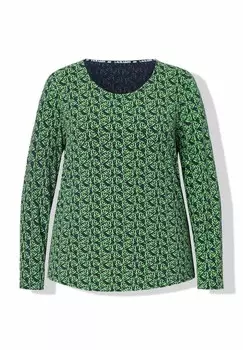 Топ с длинными рукавами RUNDHALS LAURASN, светло-зеленый