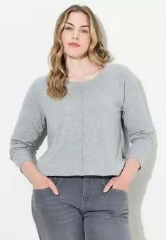 Топ с длинными рукавами RUNDHALS LAURASN, светло-серый