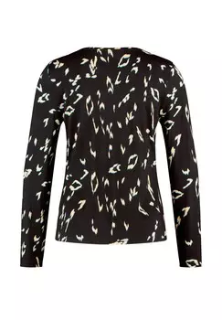 Топ с длинными рукавами RUNDHALS Taifun, черный