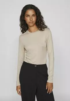 Топ с длинными рукавами RUNDHALS VILA, песочный