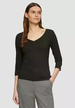 Топ с длинными рукавами s.Oliver, антрацит