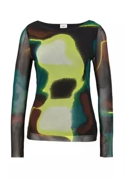 Топ с длинными рукавами s.Oliver BLACK LABEL, черный