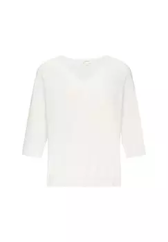 Топ с длинными рукавами s.Oliver, кремовый