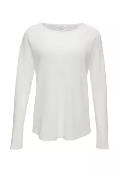 Топ с длинными рукавами s.Oliver, кремовый