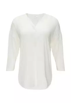 Топ с длинными рукавами s.Oliver, кремовый