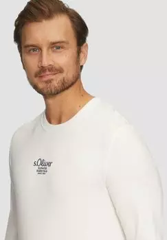 Топ с длинными рукавами s.Oliver, молочный