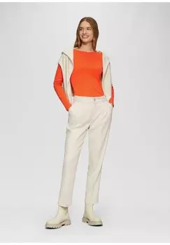 Топ с длинными рукавами s.Oliver, оранжевый