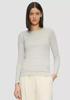 Топ с длинными рукавами s.Oliver, серый