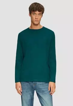 Топ с длинными рукавами s.Oliver, сине-зеленый