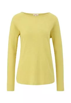 Топ с длинными рукавами s.Oliver, желтый