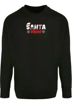 Топ с длинными рукавами SANTA SQUAD CUT ON Merchcode, цвет black