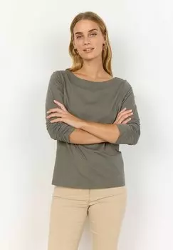Топ с длинными рукавами SC-DERBY 44 Soyaconcept, темно-зеленый