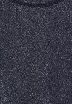 Топ с длинными рукавами SCHIMMERNDES Street One, темно-синий
