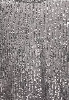 Топ с длинными рукавами SEQUINNED PULL&BEAR, серебристый