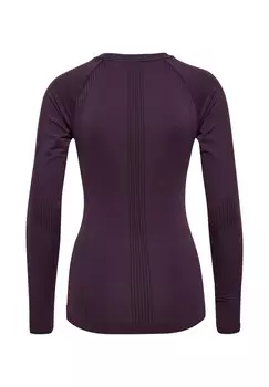 Топ с длинными рукавами SHAPING SEAMLESS Hummel, сиреневый