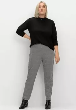 Топ с длинными рукавами Sheego, черный