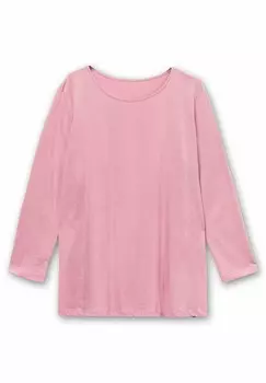 Топ с длинными рукавами Sheego, светло-розовый
