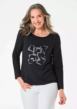 Топ с длинными рукавами SHIRT GOLDNER, черный