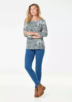 Топ с длинными рукавами SHIRT GOLDNER, цвет Mottled Blue