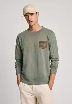 Топ с длинными рукавами SIDNEY Pepe Jeans, зеленый