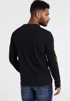 Топ с длинными рукавами Six Valves, черный