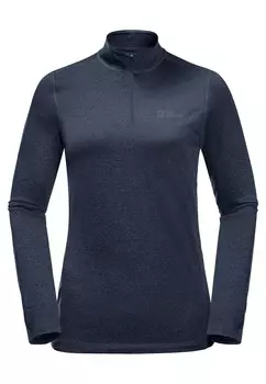 Топ с длинными рукавами SKY THERMAL Jack Wolfskin, темно-синий деним