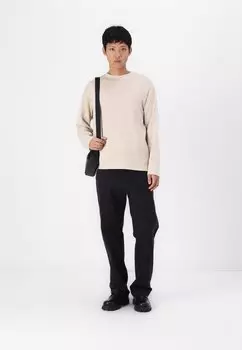 Топ с длинными рукавами SLHLOOSEOSCAR O NECK TEE Selected Homme, бежевый