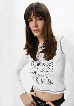 Топ с длинными рукавами SLIM FIT CREW NECK Koton, белый