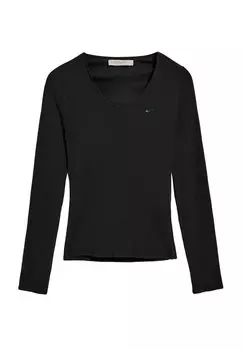 Топ с длинными рукавами SLIM FIT V NECK PENELOPE NACRE Polo Club, черный