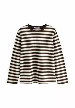 Топ с длинными рукавами SLOUCH FIT Next, коричневый