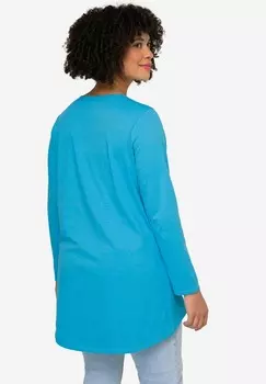 Топ с длинными рукавами SMILEY V-AUSSCHNITT Angel of Style, светло-голубой