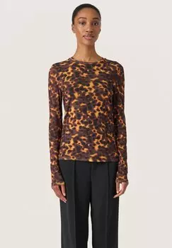 Топ с длинными рукавами Soaked in Luxury, коричневый