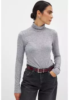 Топ с длинными рукавами SOFT NA-KD, серый