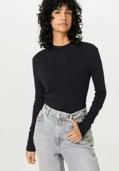 Топ с длинными рукавами SOFT SLIM hessnatur, черный